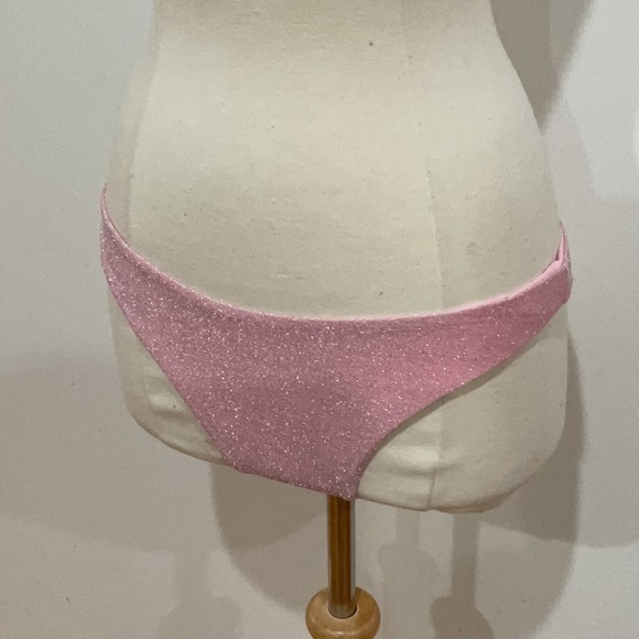 More to Come Valentina Bikini Bottom in Pink Metallic, Size: M - Picture 6 of 8